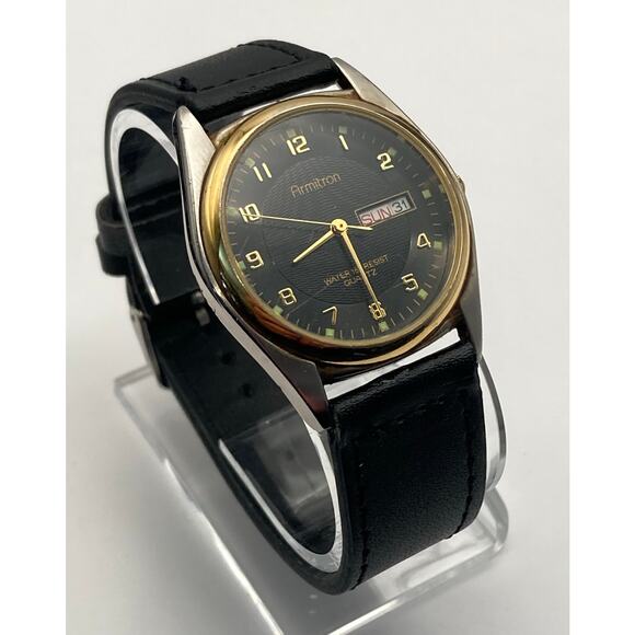 VTG Armitron 20/1143xl Day Date Mens Watch 36mm - Fresh Battery - Adjustable WR - Picture 2 of 11